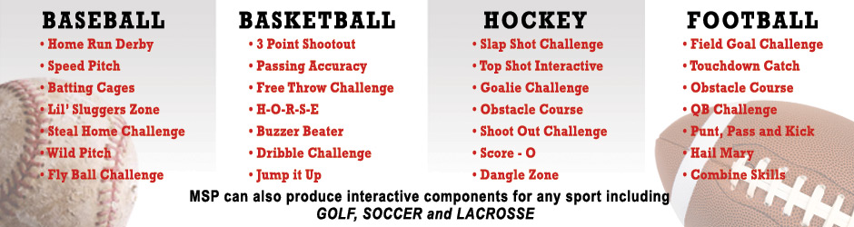 Martin Sports Productions - Fan Fest Roster - Baseball - Basketball - Hockey - Football - Soccer - Golf - Lacrosse