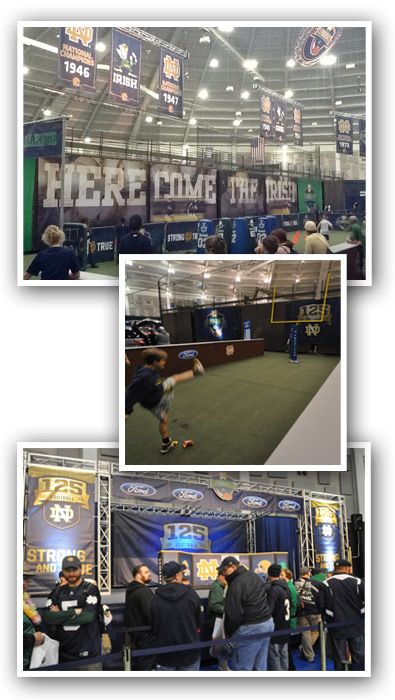 The Notre Dame Experience exhibits
